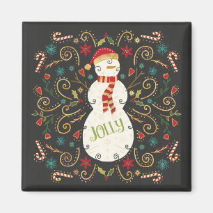 Aimant Jolly Otomi Holiday Snowman