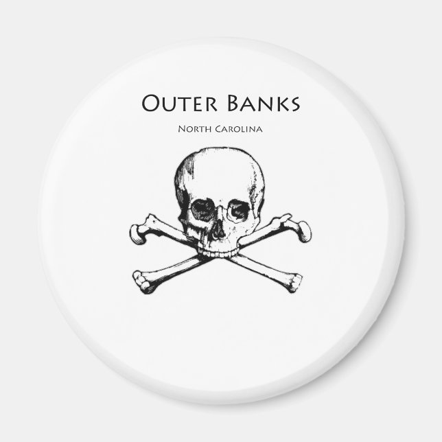 Aimant Jolly roger des banques extérieures (Devant)