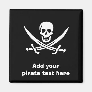 Aimant Jolly roger drapeau de pirate