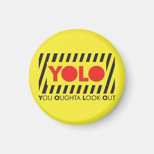 Aimant JOLO avec prudence rouge