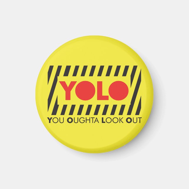 Aimant JOLO avec prudence rouge (Devant)