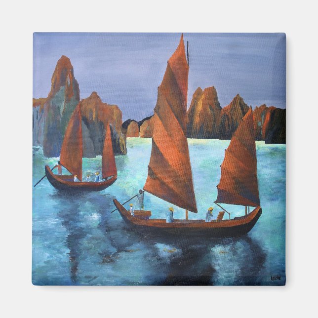 Aimant Joncs Dans La Baie Dragon Descendante (Devant)