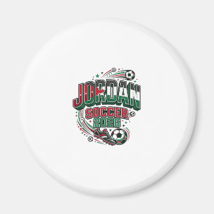 Aimant Jordan Football 2026 Football Gras Typographie de