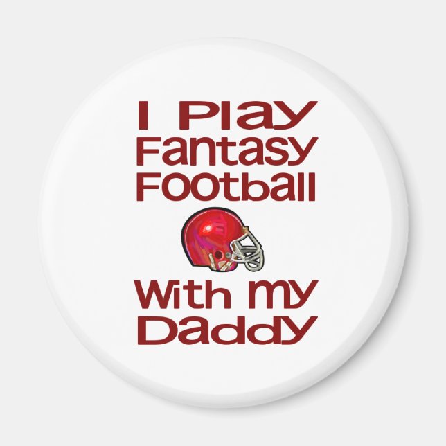 Aimant Jouer au football Imaginaire avec papa (Devant)