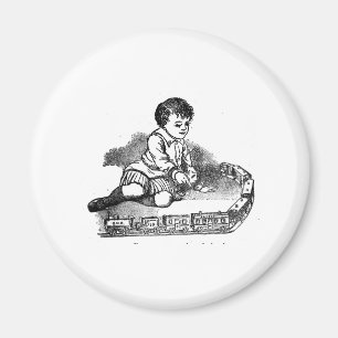 Aimant Jouer Avec Le Train