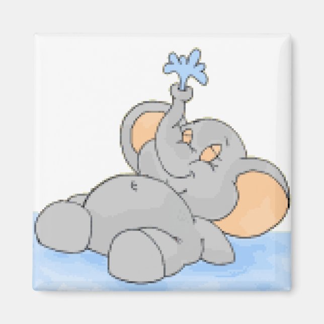 Aimant Jouer dans l'eau (Devant)