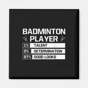 Aimant Joueur de badminton Détermination du talent Bonne 