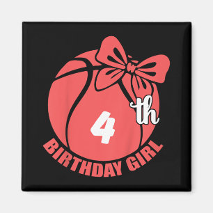 Aimant Joueur de basket-ball 4e anniversaire