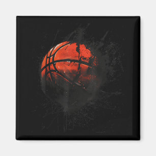 Aimant Joueur de basket-ball Aquarelle Dessin Ar