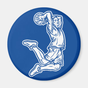Aimant Joueur de basket-ball faisant Slam Dunk Light Desi