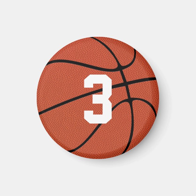 Aimant Joueur de basket-ball Numéro personnalisé/Lettre m (Devant)