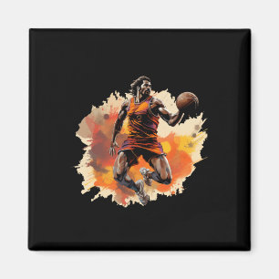 Aimant Joueur De Basket En Art Design 1