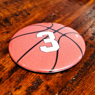 Aimant Joueur de basket Nombre personnalisé ou Initiales 
