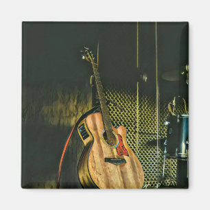 Aimant Joueur de basse guitare