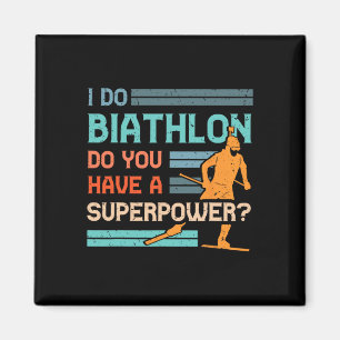 Aimant Joueur de biathlon Athlète Sports d'hiver Ski Rifl
