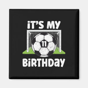 Aimant Joueur de football de 11 ans Anniversaire de 11 an