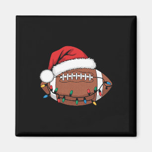 Aimant Joueur de football de Noël Lumières Père Noël Spor