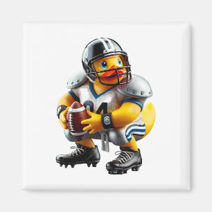 Aimant Joueur de Footll Canard en Caoutchouc Ducky Duckie