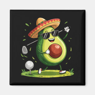 Aimant Joueur de golf taco cinq de mayo golfeur mexicain