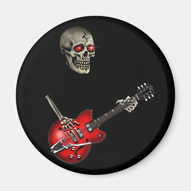 Aimant Joueur de guitare crânienne (Devant)
