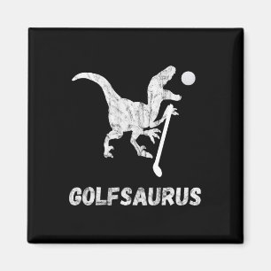 Aimant Joueur de mini-golf drôle golfeur dinosaure T-rex 