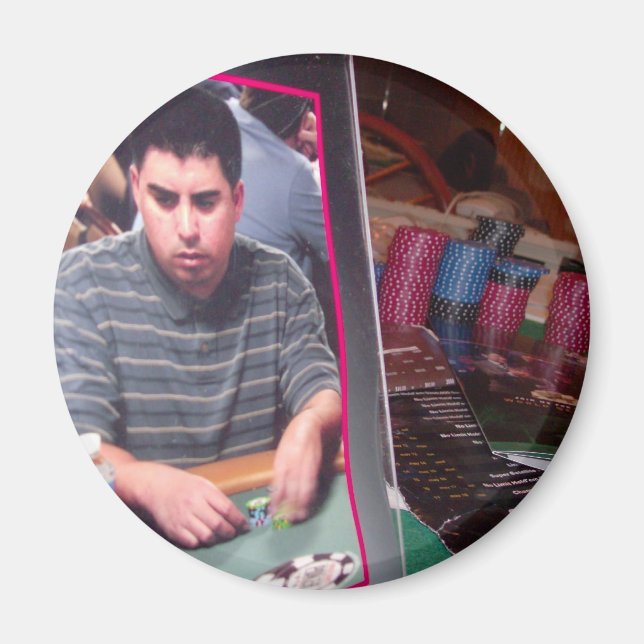 aimant joueur de poker (Devant)