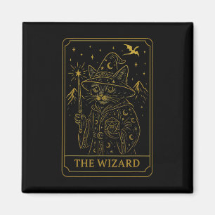 Aimant Joueur de Rpg Magicien D20 Dés Drôle Geek Chat Hom