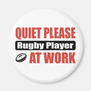Aimant Joueur De Rugby Au Travail