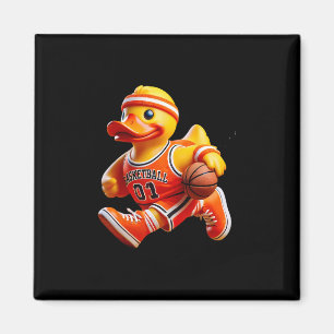 Aimant Joueur de Sketll Canard en Caoutchouc Ducky Duckie