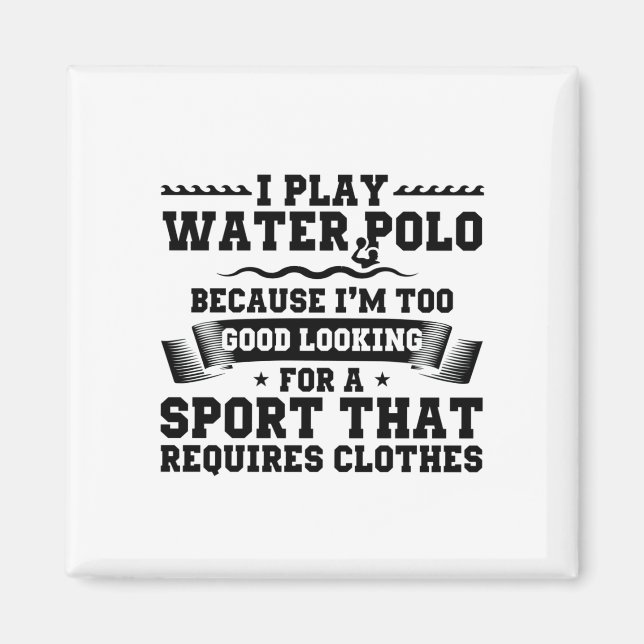 Aimant Joueur de water-polo | Cadeaux de formateur d'équi (Devant)