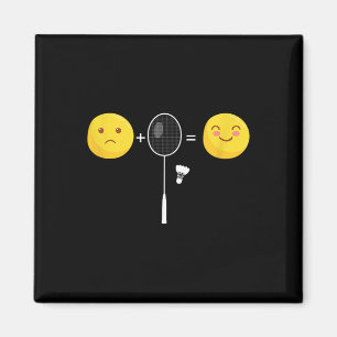 Aimant Joueur d'équipe de badminton amour heureux entraîn