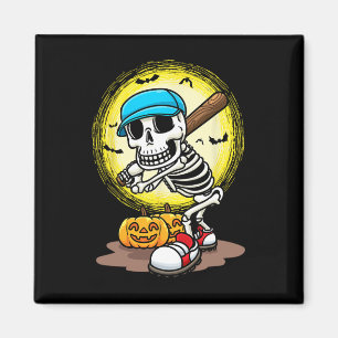 Aimant Joueur Skeleton Softball Halloween Enfants Garçons