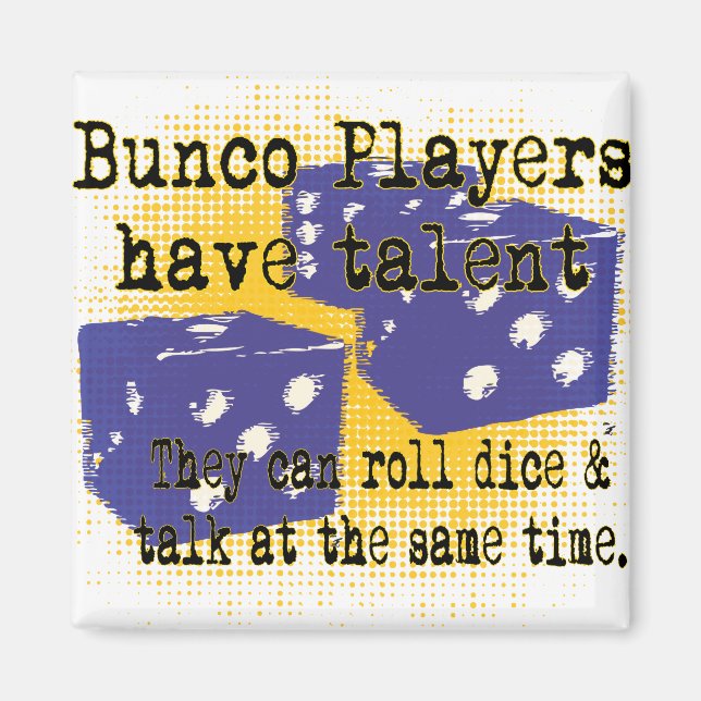 Aimant joueurs du bunco (Devant)