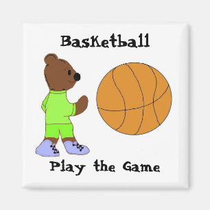 Aimant Jouez le jeu, basket-ball