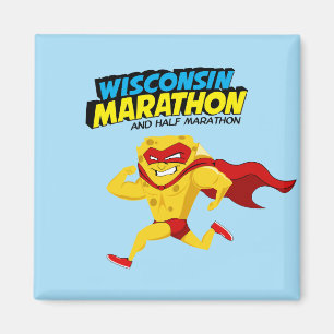 Aimant Jour de course de marathon du Wisconsin