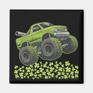 Aimant Jour de la Saint-Patrick Monster Truck Trèfle Chan