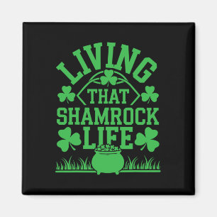 Aimant Jour de la Saint-Patrick Shamrock Irlandais Shenan