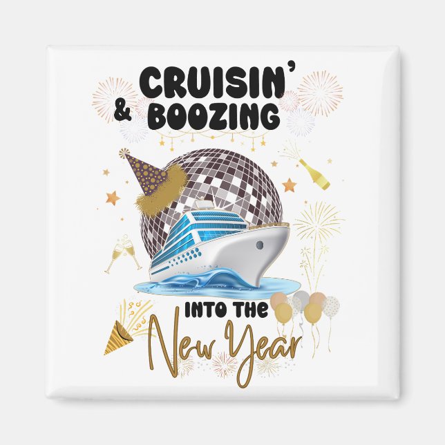Aimant Jour de l'année Croisière et Bozing Vacation Corre (Devant)