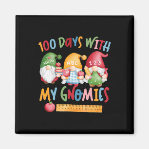 Aimant Jour De L'École Gnome 100 Jours Avec Mes Gnomies