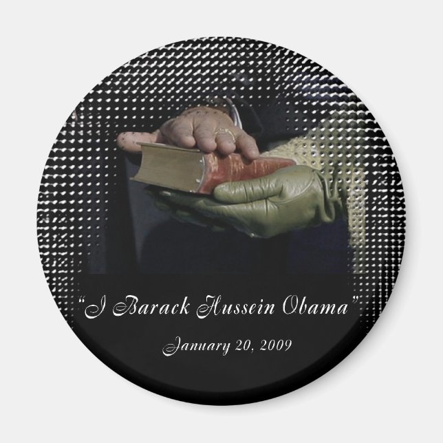 AIMANT JOUR DE L'INAUGURATION : BARACK HUSSEIN OBAMA (Devant)