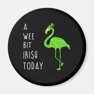Aimant Jour de l'Irish Saint-Patty's Day Flamingo