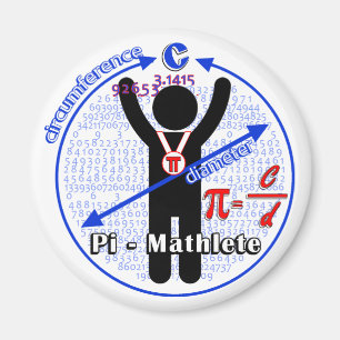 Aimant Jour de Pi-Mathlete 3,14 pi