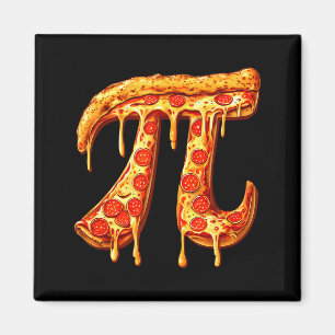 Aimant Jour de Pi Symbole Pi Pizza Drôle Math Nourriture 
