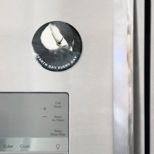 Aimant Jour des terres chaque jour Horned Puffin Photo