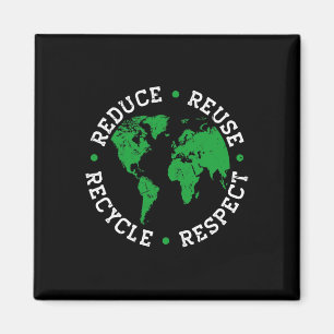 Aimant Jour des terres Recycle Réduire Réutiliser Respect