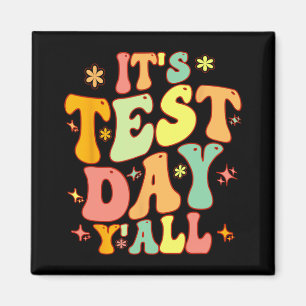 Aimant Jour D'Essai Yall Funky Test Day Pour Enseignant O