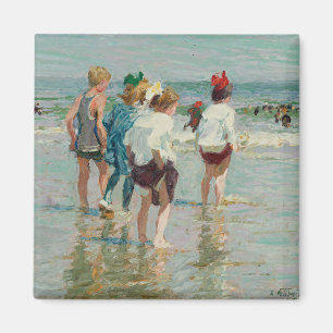 Aimant Jour d'été à Brighton Beach (par E.H. Potthast)