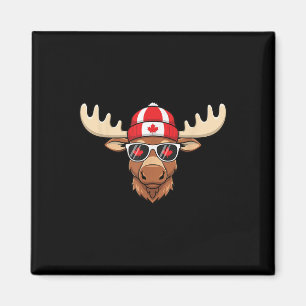 Aimant Jour du Canada Drapeau canadien Maple Leaf Moose S