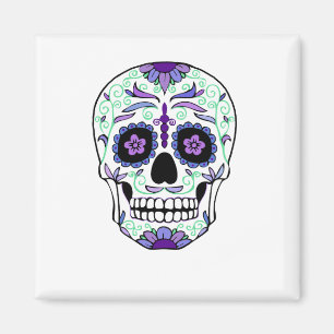 Aimant Jour du crâne de sucre des morts Día de Muertos