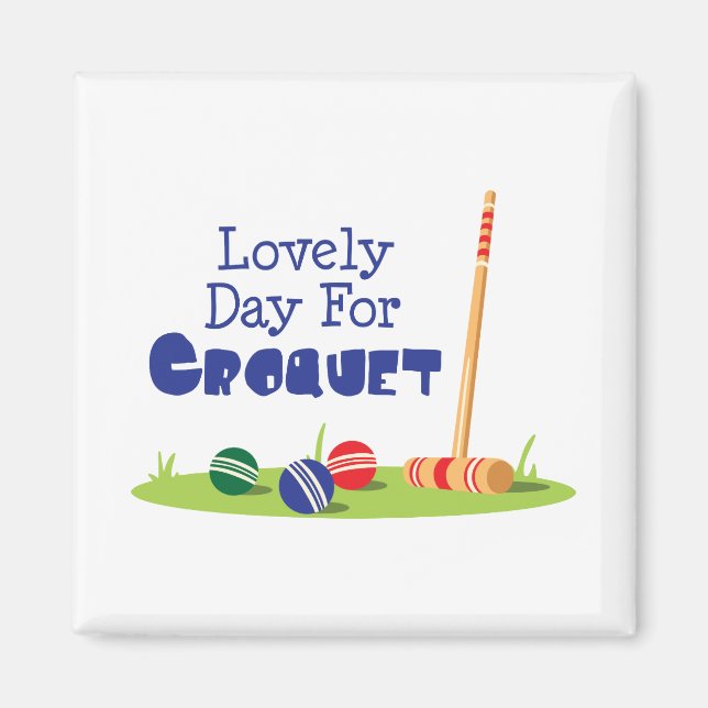 Aimant Jour du Croquet (Devant)